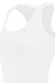 Bozzolo RT1165Basic Ribbed Racerback Long Tank Top White Large