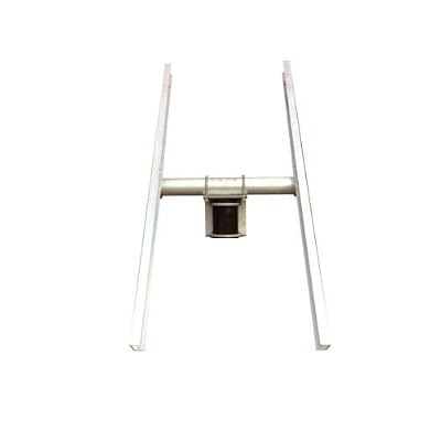 Solar Panel Universal Double Arm Bracket Kit | Pole Mount | Fits Side or Top Pipe | 44 Rails | Fully Adjustable Tilt Mounting Rack | Adjustable Both