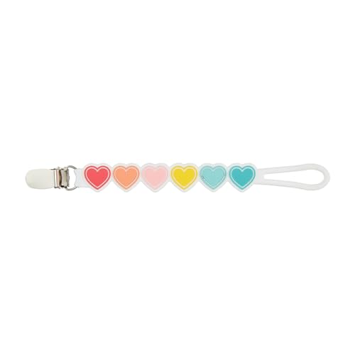 Mud Pie Kids Heart Silicone Pacy Strap; 7"