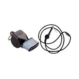Fox 40 Classic CMG Official Whistle with Break Away Lanyard (Black)