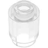 Classic Brick Bulk - 100pc Round Transparent Brick Compatible with Lego
