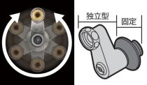 三栄水栓 バス用混合栓 サーモシャワー混合栓 取付簡単タイプ 手元ストップシャワ付き