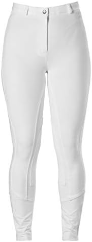 Harry Hall Womens Chester II Breeches White - Easy Stretch - Practical daily use 95% cotton, 5% elastane breeches
