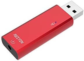 Reiyin Da 02 Dac Usb Aデジタルアナログ変換器 Usbサウンドカード Daコンバーター ヘッドホンアンプ 192khz 24bitハイレゾ音源対応 アナログ出力と光デジタル出力両方対応 丸型 角型光デジタル変換プラグつき レッド Indees In