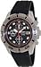 Seiko SNDD95P2 Mens Chronograph Stainless Steel Case Rubber Bracelet Black Dial Watch