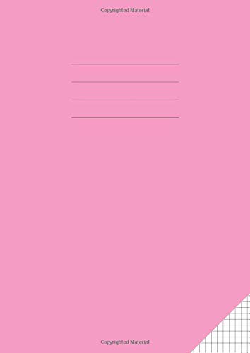 Maths Exercise Book 5mm Square A4: Squared Paper / Grid Notebook for Mathematics / School | 100 Pages | Pink Cover