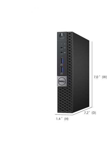 Dell Optiplex 7040 Mini PC de computadora, Intel Core i5-6500 de 4 núcleos 2.50GHz, 8GB DDR4 RAM, 256GB SSD WiFi, BT, Windows 11 Pro (reacondicionado)