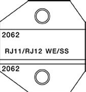 Greenlee  2062 RJ11 and RJ12 WE/SS Die CrimpALL 8000/1300 Series