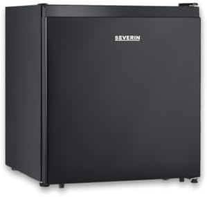 Mini frigorífico com compartimento de baixa temperatura, frigorífico pequeno com prateleira intermédia, mini-frigorífico de baixo consumo para pequenas casas, 45 litros, preto, KB 8879