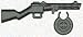 BrickArms Exclusive 2.5 to 4 Inch Scale Figure Style LOOSE Weapon PPSH Gun Metal