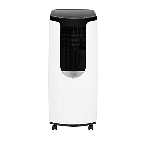 Woozoo ® by Ohyama, Aire acondicionado, ventilador y deshumidificador portátiles 3 en 1, 8 870 BTU/h (2.6kW), control remoto, LED, Para 16m² - Portable Air Conditioner IHP-0901G-E - Blanco/Negro