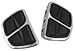 Kuryakyn 7611 Motorcycle Accessory: Kinetic Mini Board Floorboards without Adapters, Chrome, 1 Pair
