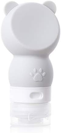 Jumpeasy シリコーン詰め替えボトル漫画かわいい空のトラベルパッキングプレスローションシャンプー化粧品スクイーズ容器