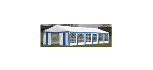 Partyzelt 12 x 6 m Gartenbauten Pavillons und Partyzelte Blau – Bild 4