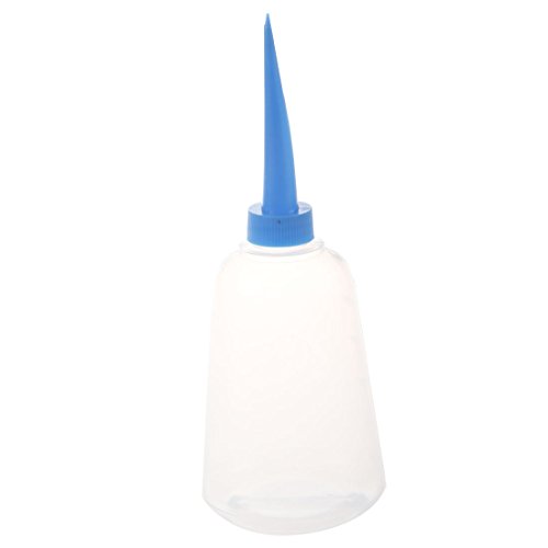 TOOGOO(R) Clear White Blue Plastic Liquid Glue Applicator Bottle