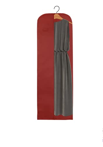 Wedcova Dress Bag | Dress Bags Covers Long | Bridesmaid Dress Cover Bag | Dress Covers Garment Bags Full Length 72 Inch (182cm) Garment Clothes Cover Bags (1, Maroon)
