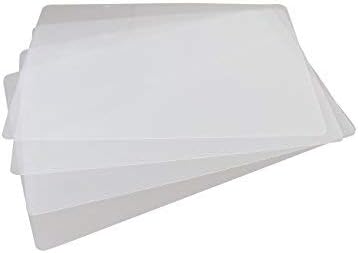 Clear Placemats for Table, Dining and Kitchen, Made in USA (Set of 4)