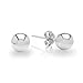 14k White Gold Ball Earrings Children/Adult Size 2, 3, 4, 5, 6, 7, 8 MM