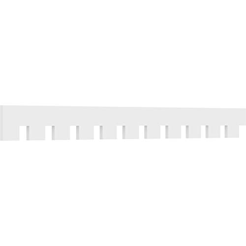 8"H x 1"P x 90 3/4"L Wilson Architectural Grade PVC Dentil Trim for 3/12 Roof P…