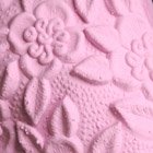 Retro Bathing Caps for Women: Floral Molded Swim Cap Mauve