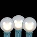 Novelty Lights Incandescent G50 Globe Replacement Bulbs - Outdoor Individual Bulbs for Events, Holiday Parties, Patios, and More - E17/C9 Intermediate Base, 7 Watt Lights (Frosted White, 25 Pack)