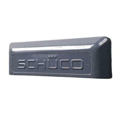 SCHÜCO - Water slot caps, anthracite grey, box contents: 25 pieces.