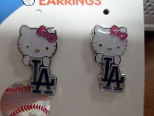 MLB Detroit Tigers Hello Kitty Logo Post Earrings