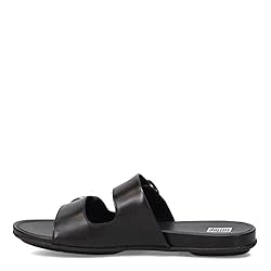 Fitflop Women's Slide Sandals, All Black, 11
