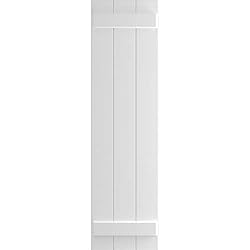 Ekena Millwork 16 1/8"W x 34"H True Fit PVC Three