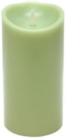 GKI/Bethlehem Lighting Luminara Wax Candle, 3.5 by 7-Inch, Light Green by Luminara Worldwide