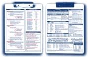 Dental Hygiene Reference Clipboard with Wire Clip