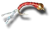 BH Zebra Midge - Red Fly Fishing Fly