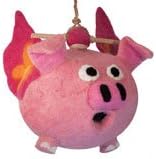 DZI Handmade Designs DZI484040 Flying Pig Felt Birdhouse
