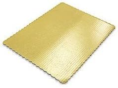 Cakesupplyshop Packaged Extra Strong Elegant Gold Full Sheet Cake Rectangle Cake Board Pad