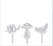 Asvert 3-Pack Plant Self Watering Globes Automatic Hand-Blown Glass Bulbs Decorative Design,Bird,Mushroom,Snail