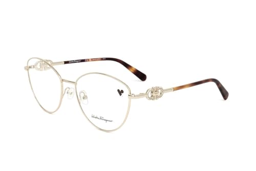 Gafas de Vista Ferragamo SF2220R 717 SHINY GOLD 55/18/140 Mujer