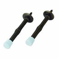 National Hardware N159-020 V230 Spring Door Stops in Antique Brass, 2 pack