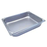 Vollrath 30222 Super Pan V Half-Size Anti-Jam Steam Table Pan, 2.5-Inch Deep, Stainless Steel, NSF
