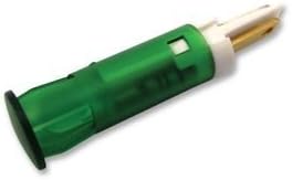 APEM QS81XXHG220 LED Panel Mount Indicator, Snap-in, Green, 8 mm, 220 VAC, 3 mA, 1.2 cd, Not Rated (10 pieces)