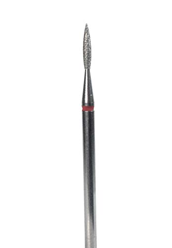 Diamond E-file nail drill bit for manicures and pedicures, Russian electric file bits, flame, soft grit, Efile professional salon quality bits for manicures and pedicures