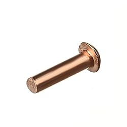 Aicosineg 50Pcs Solid Rivet 0.16in Dia 0.63in