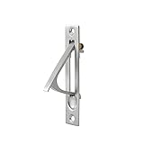 NAUBEA Pocket Door Edge Pull, Brushed Nickel, 4", 1