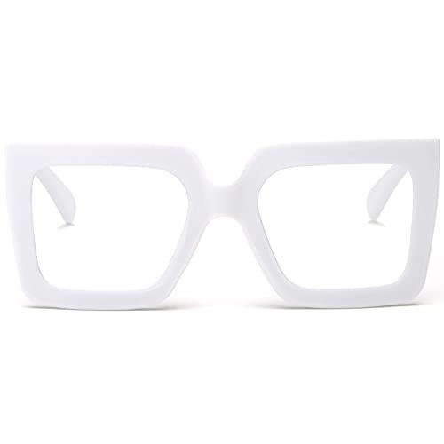 AIEYEZO Oversized Square Blue Light Glasses
