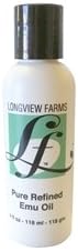 Longview Farms Pure Refined Emu Oil 4 Fl Oz