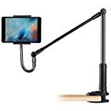 iPad Holder with Swivelling Arm, ZenCT Tablet Mount Holder Foldable Clamp Compatible with 4