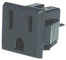 QUALTEK ELECTRONICSPower Entry Connector, Receptacle, Nema 5-15R, 15A - 738W-X2/03