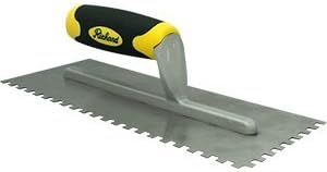 A Richard NS-126-444 0.25 x 0.25 x 0.25 in. Adhesive Trowel Square Notch