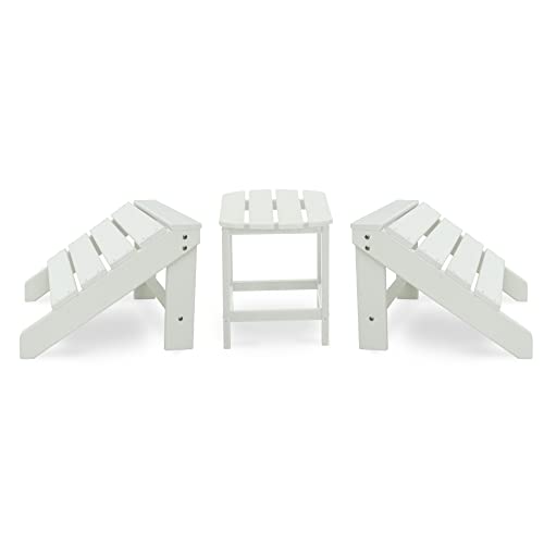 WenHaus Adirondack Ottoman and Side Table for Adirondack Chairs, 2pcs