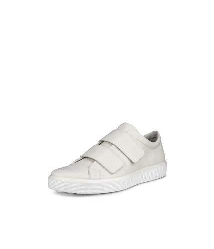 ECCO Men's Soft 60 Two Strap Premium Sneaker, White, 11-11.5