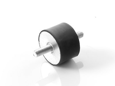 Kora Rubber Furniture Foot with 2 Sided Thread Type A (M12 x 37, 75 x 40)